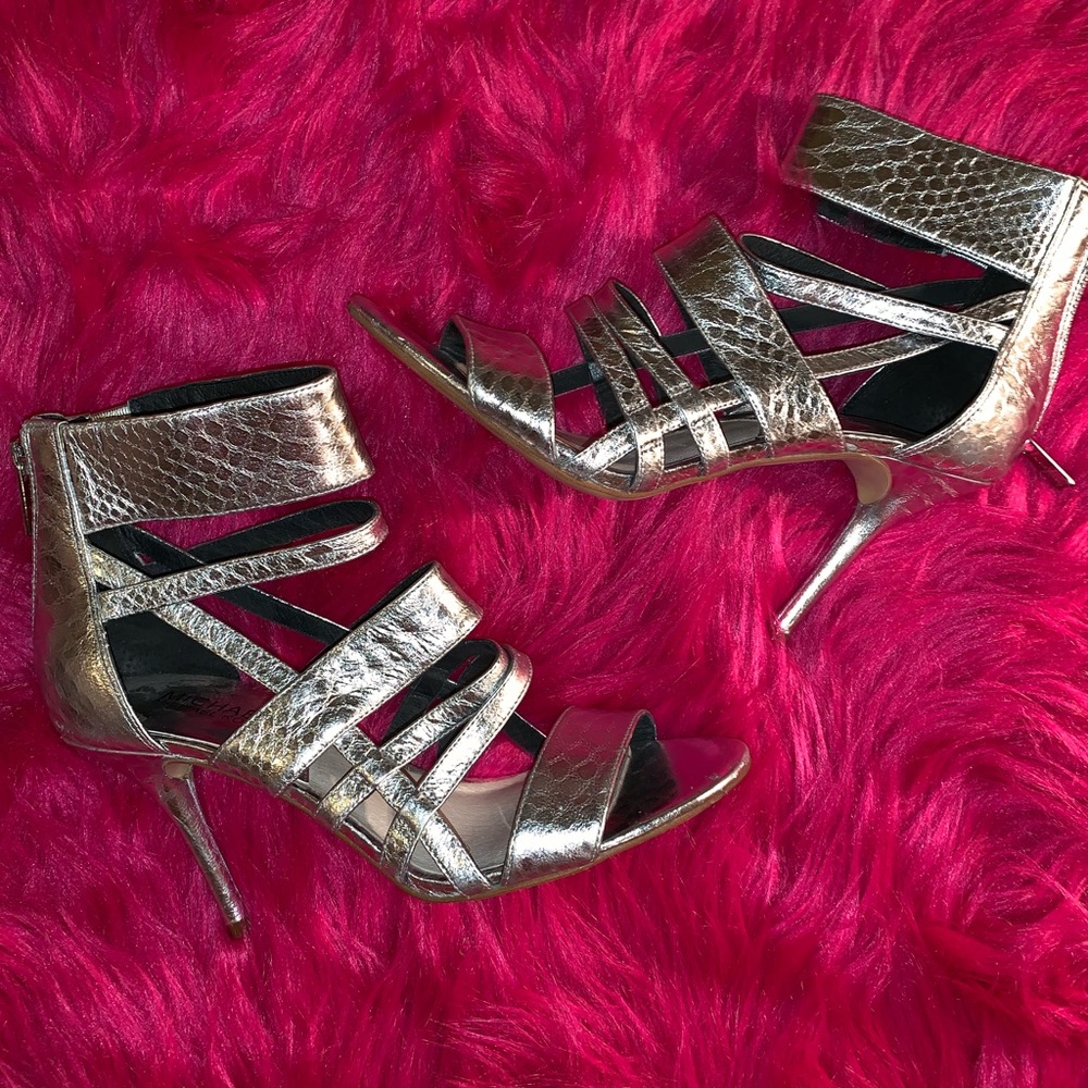 Silver Michael kors heels